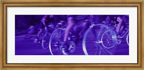 Framed Bicycle Race Print