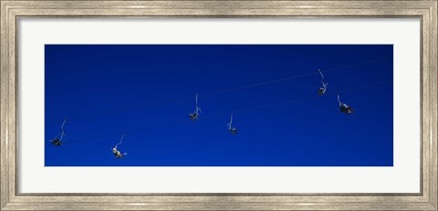 Framed Ski Lifts in Stuben, Austria Print