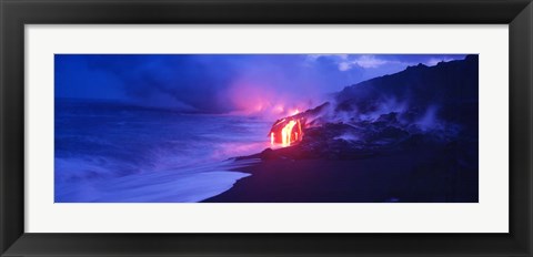 Framed Kilauea Volcano, Hawaii Print
