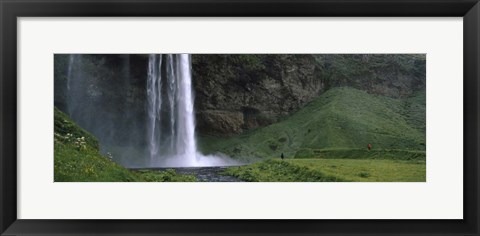 Framed Waterfall in a Forest, Iceland Print