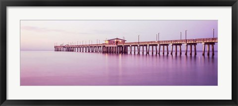 Framed Gulf State Park Pier, Gulf Shores, Baldwin County, Alabama Print