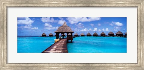 Framed Thulhagiri Island Resort, North Male Atoll, Maldives Print