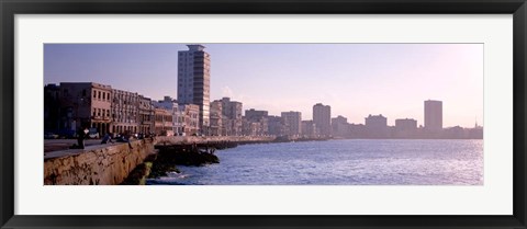 Framed Avenue de Maceo, Havana, Cuba Print