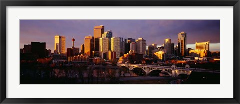 Framed Bow River, Calgary, Alberta, Canada Print
