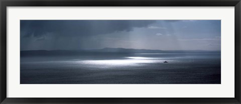 Framed Naval Ships, Baie De Douarnenez, Finistere, Brittany, France Print