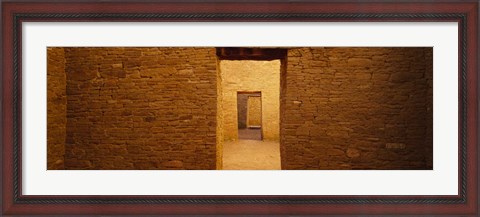 Framed Anasazi Ruins, Pueblo Bonito, New Mexico Print