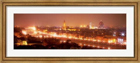 Framed Arno River, Florence, Italy Print