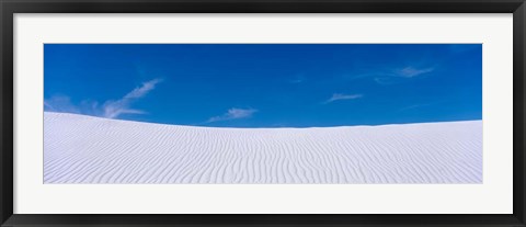 Framed Blue SKy over White Sands National Monument, New Mexico Print