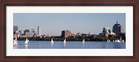 Framed Charles River Skyline, Boston, MA Print