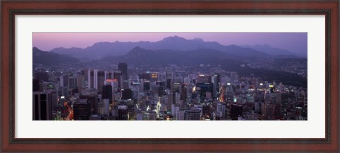 Framed Central Business District, Seoul, South Korea Print