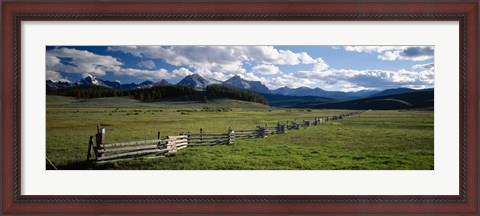 Framed Sawtooth Mountains, Idaho Print