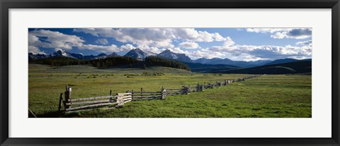 Framed Sawtooth Mountains, Idaho Print