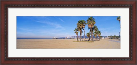 Framed Santa Monica Beach, CA Print