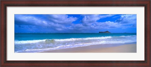 Framed Waimanalo Beach Park,  Oahu, HI Print