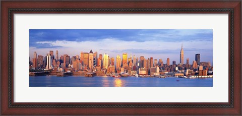Framed Sunrise in New York, NY Print