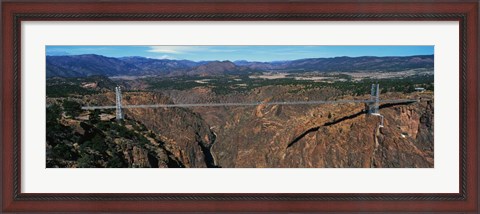 Framed Royal Gorge Bridge, Arkansas River, CO Print