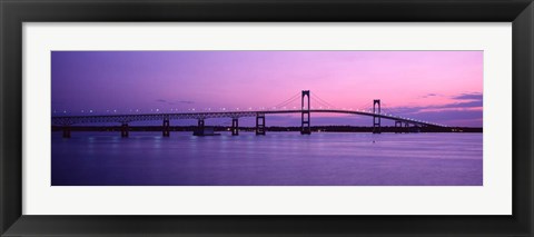 Framed Newport Bridge, Newport, RI Print