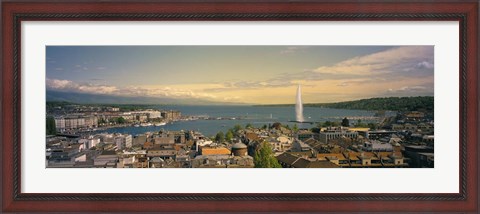 Framed Lake Geneva, Switzerland Print