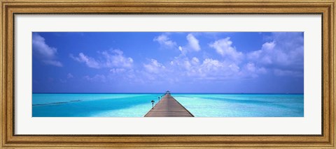 Framed Holiday Island, Maldives Print