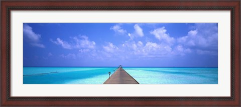 Framed Holiday Island, Maldives Print