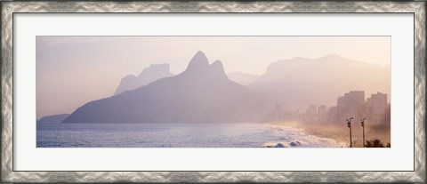 Framed Ipanema Beach, Rio de Janeiro Brazil Print