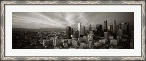 Framed Los Angeles, California (black &amp; white) Print