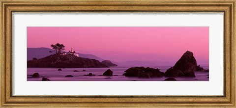 Framed Crescent City Lighthouse, California Print