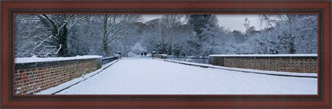 Framed Hampstead Heath in Winter, London, England Print