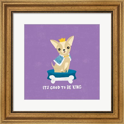 Framed Good Dogs Chihuahua Bright Print