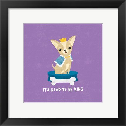 Framed Good Dogs Chihuahua Bright Print