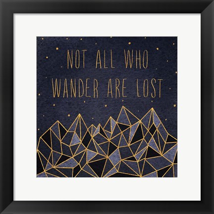 Framed Written in the Stars IV Print