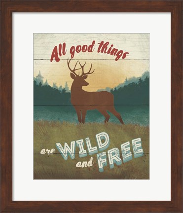 Framed Discover the Wild II Print