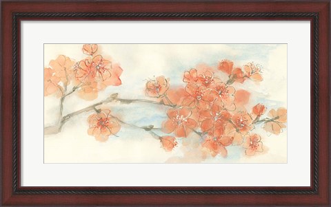 Framed Peach Blossom I Print