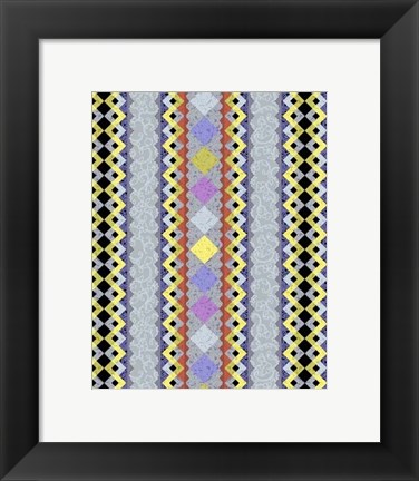 Framed Vintage Stripe IV Print