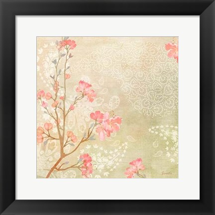 Framed Sweet Cherry Blossoms I Print