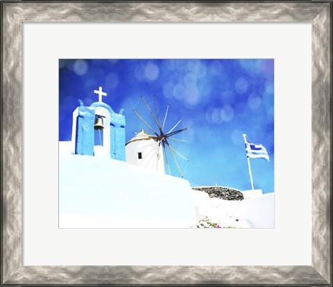 Framed Santorini I Print