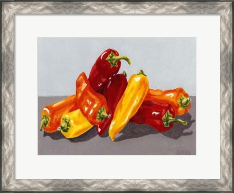 Framed Pepper Collection II Print