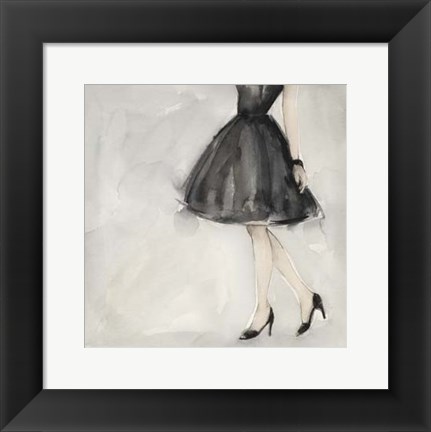 Framed Little Black Dress II Print