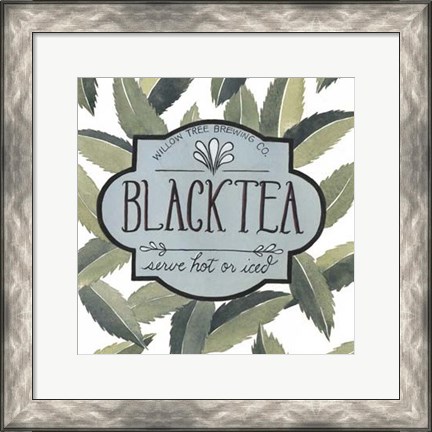 Framed Tea Label II Print