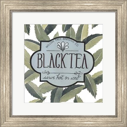 Framed Tea Label II Print