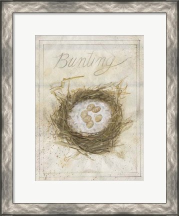 Framed Nest - Bunting Print