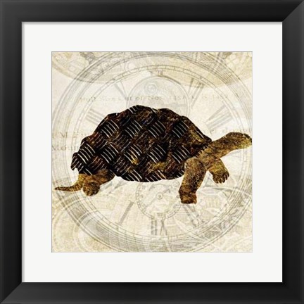 Framed Steam Punk Turtle II Print