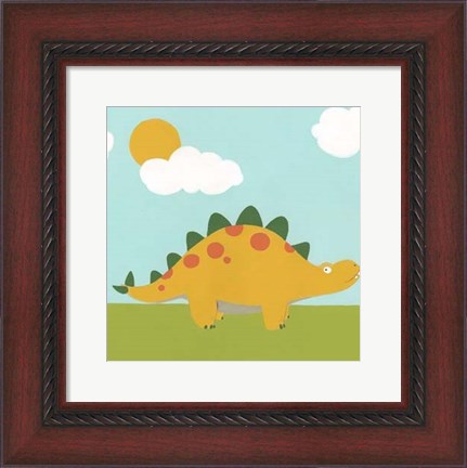 Framed Playtime Dino II Print