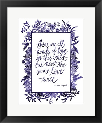 Framed Love Quote IV Print