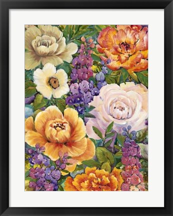 Framed Flower Bouquet I Print