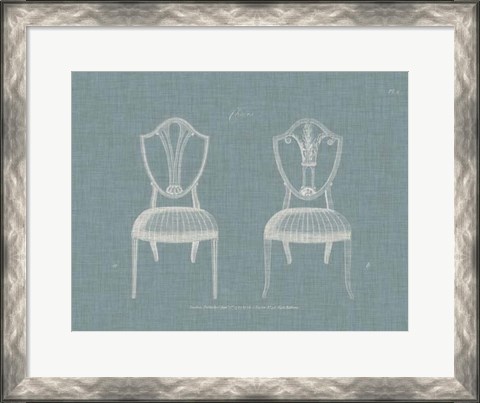 Framed Hepplewhite Chairs II Print