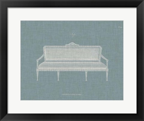 Framed Hepplewhite Sofas II Print