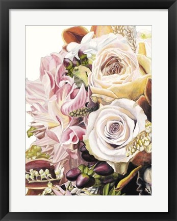 Framed Spring Floral Bouquet I Print