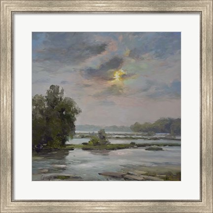 Framed James River from Belle Isle II Print