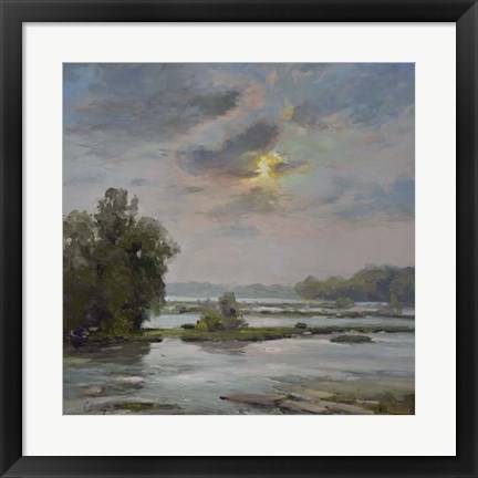 Framed James River from Belle Isle II Print